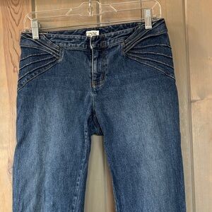 Cache vintage jeans
